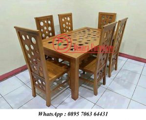 Set Meja Makan Balero Donat 6 Kursi