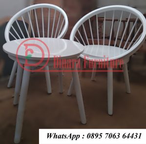 Kursi Teras Cincin Jati Putih