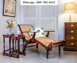Kursi Santai Lounger Klasik Kayu Jati