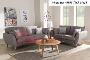 Sofa Minimalis Kain Halus Bludru