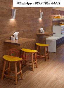 Meja Cafe 2 Stool Kayu Jati