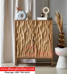 Nakas Lemari Kayu Pintu Modern