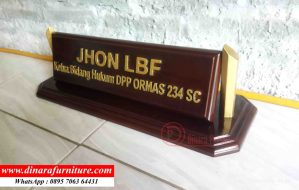 Papan Nama Meja Ormas