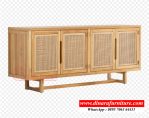 Bufet TV Pintu Rotan