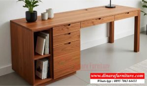 Meja Kerja Kantor Kayu Jati